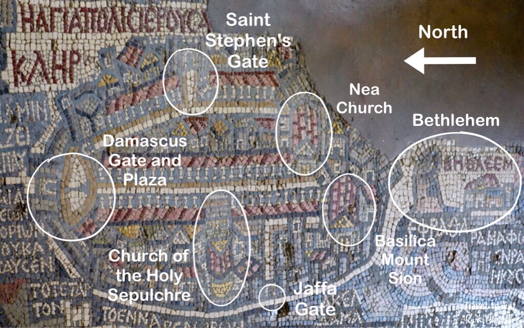 Madaba map details